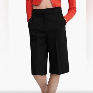 Mango Black Women's Bermuda Shorts